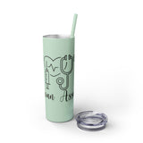 White 20oz PA Skinny Tumbler with Straw