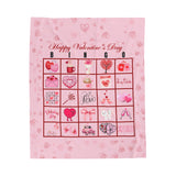 Valentine's Bingo Plush Blanket