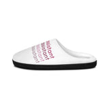 White Comfortable Indoor Slippers - 'PA' Design for Cozy Relaxation (men sizes)