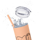 White 20oz PA Skinny Tumbler with Straw