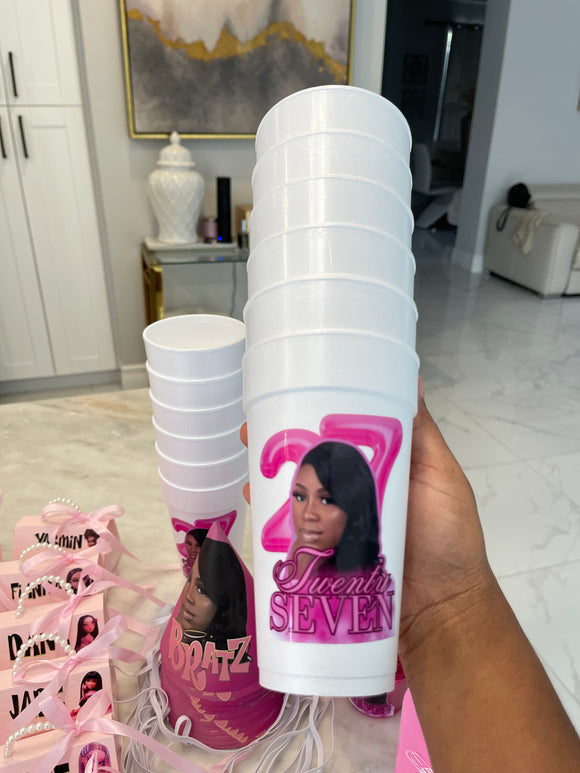 Custom Styrofoam cups