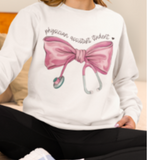 Cute Bow Physician Assistant Student Long Sleeve T-Shirt